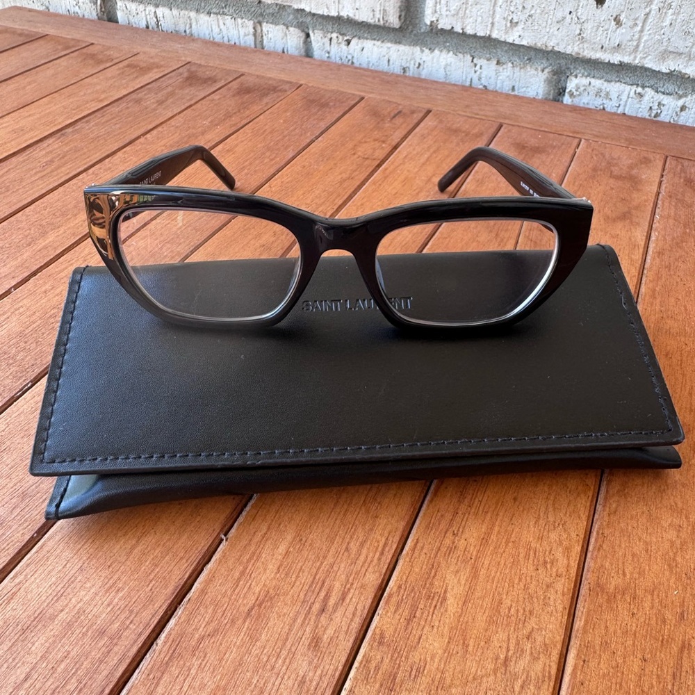 YSL Saint Laurent black eyeglass frames